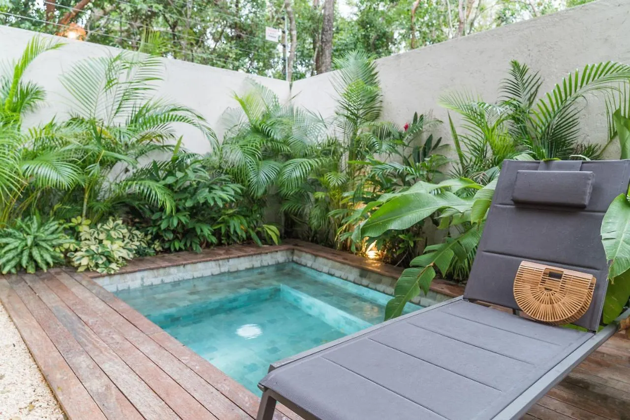 Nice Avant-Garde Studio Charming Private Terrace And Miniplunge Pool And Great Amenities Apartment Tulum Mexico
